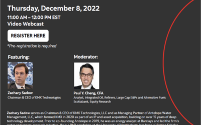KMX to Participate in Scotiabank Fireside Chat: Water Treatment Technologies Today and the Future